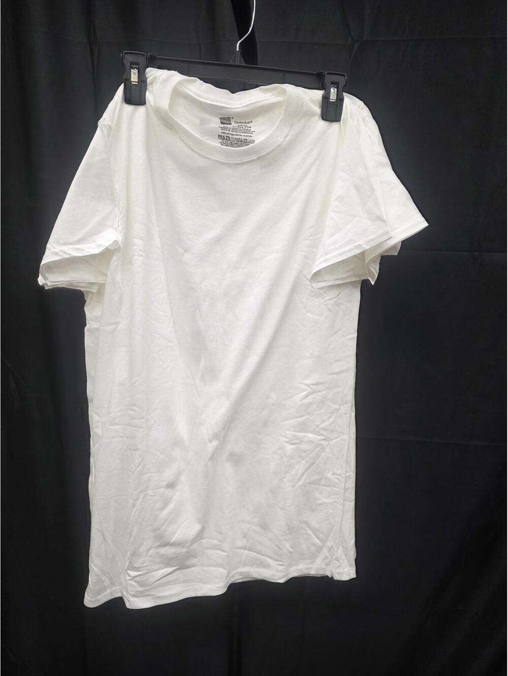HANES MEN’S COTTON MOISTURE‑WICKING CREW UNDERSHIRTS 6‑PACK WHITE SIZE SMALL